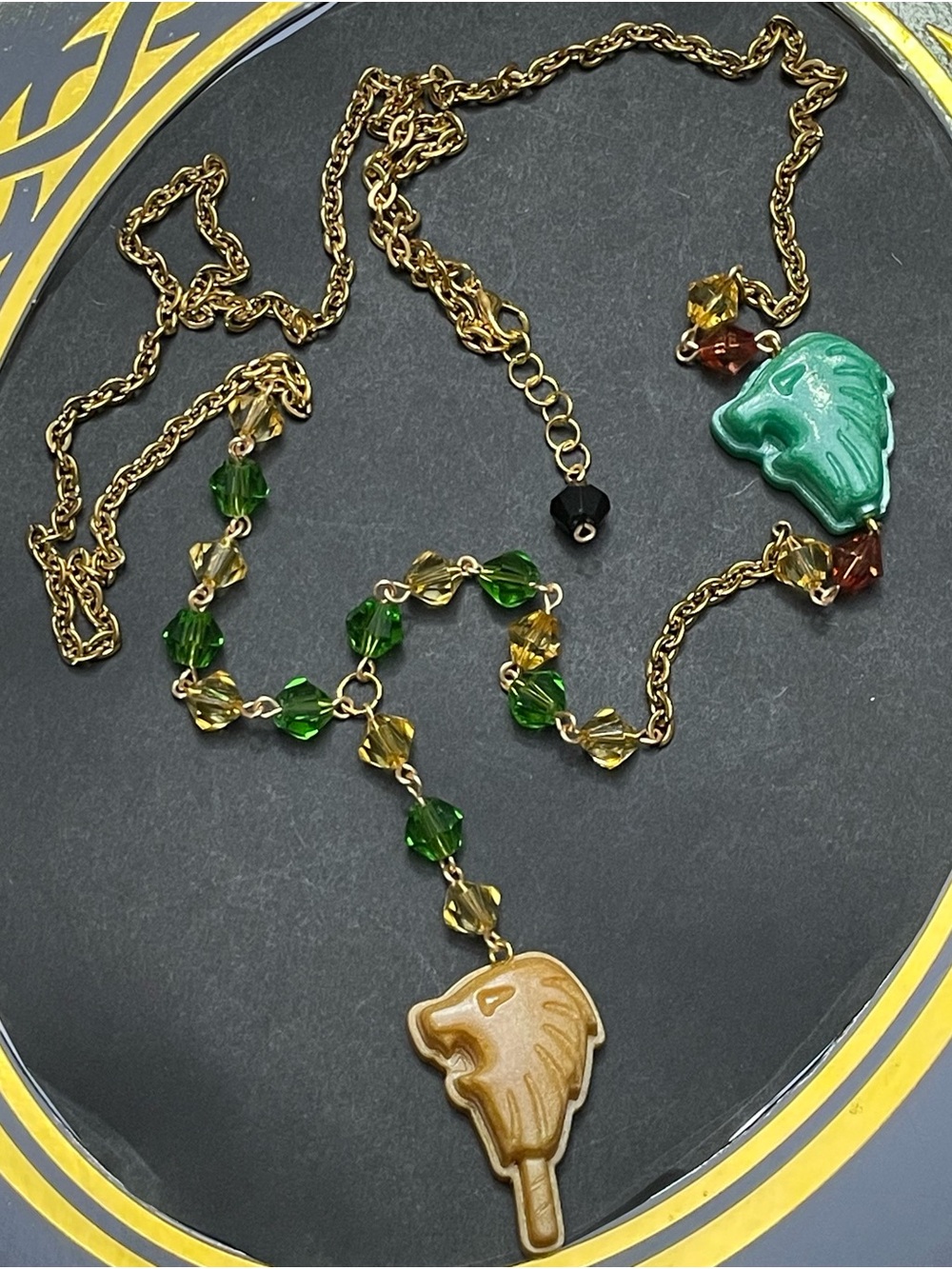 Twisted Wonderland Leona Kingscholar Inspired Groovy Candy Long Necklace
